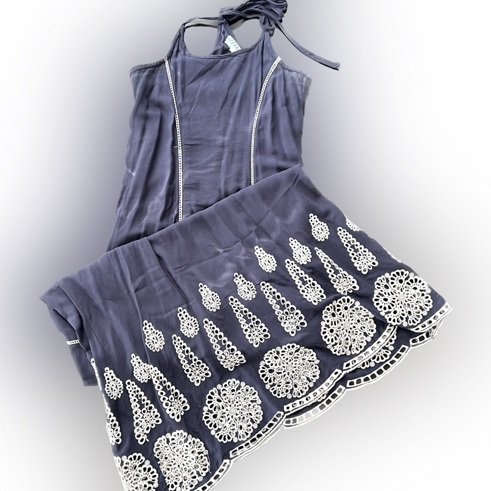 Dina Be size XS maxi dress navy blue
